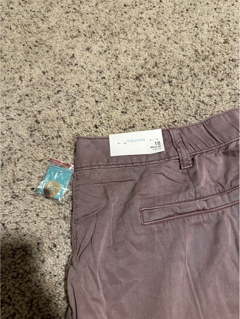 Maurices Women's Cargo Pants Size 18 Mauve